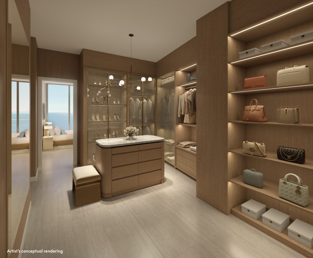 W Pompano Beach penthouse walk-in dressing room