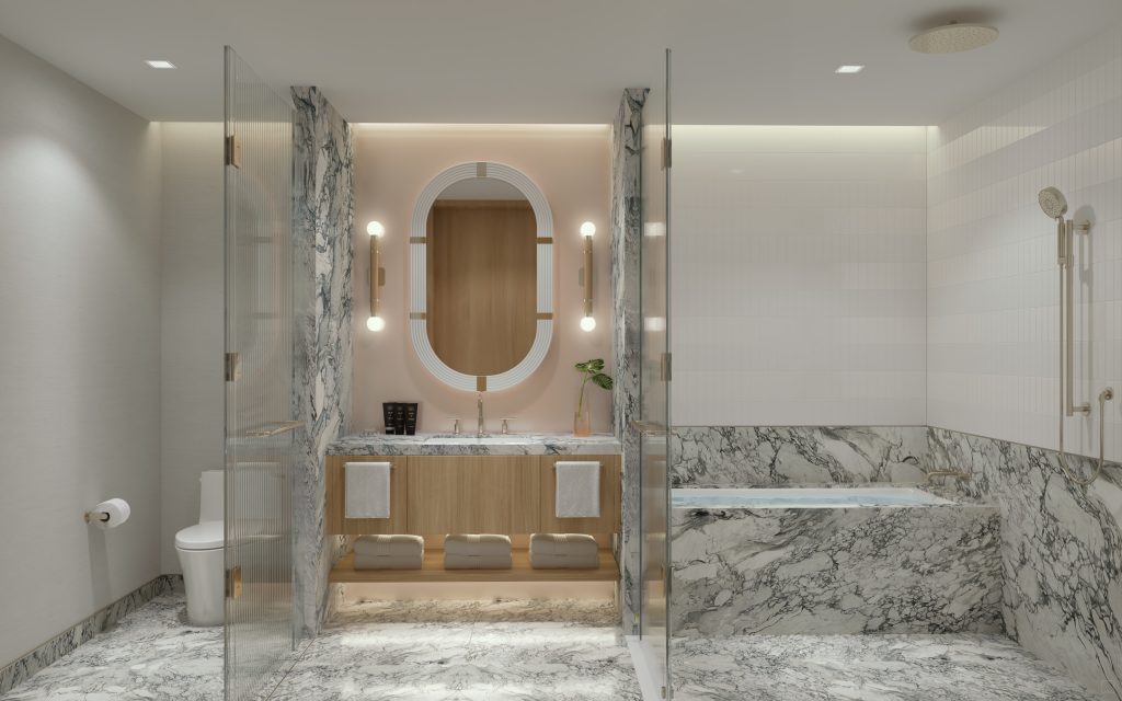 Condo Hotel Bathroom Final - W Pompano Beach Hotel & Residences